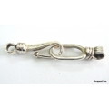 C0004-Clasp,toggle,oxidized,sterling silver,40 mm long Big Hook to Hold Heavy Strings